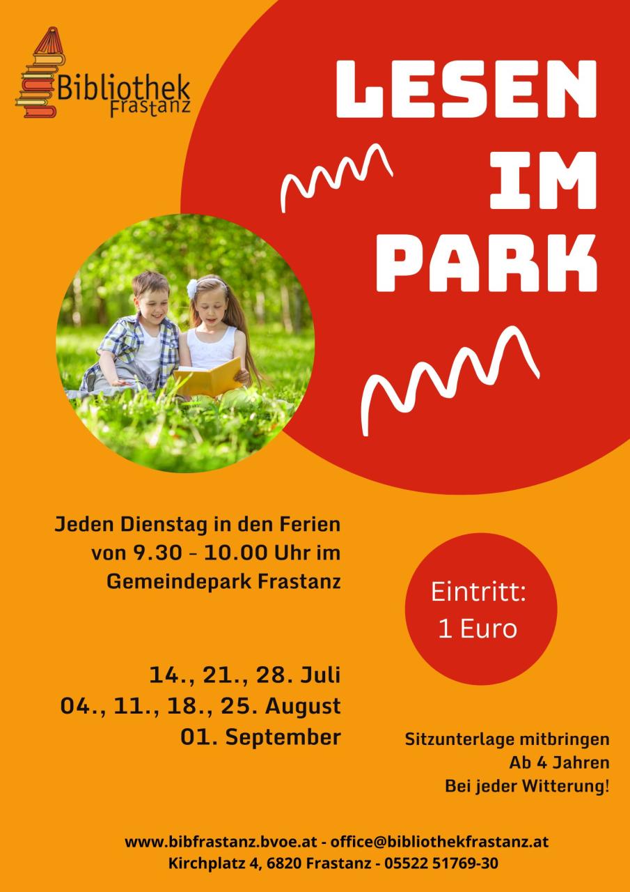 Lesen im Park